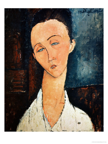 Portrait of Lunia Czechowska, 1918 - Amedeo Modigliani Paintings